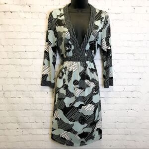 BCBGMaxazaria mint green fit & flair stretchy dress size medium